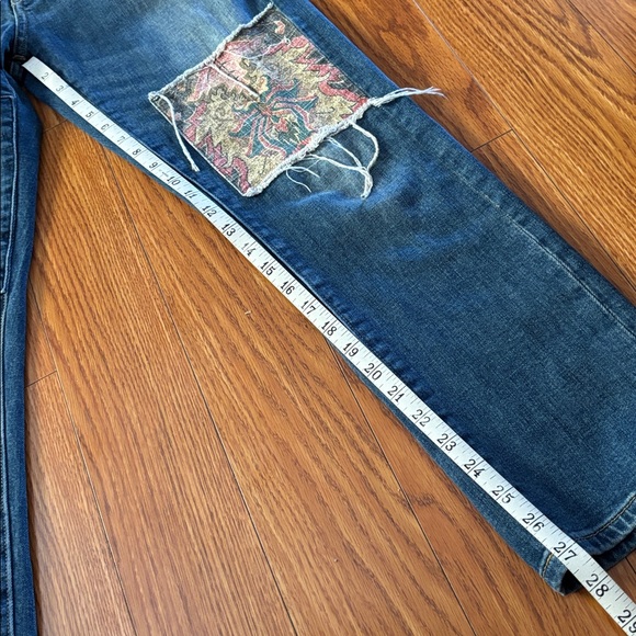 ANTHROPOLOGIE - PILCRO AND THE LETTERPRESS - PATCHWORK BOYFRIEND JEANS - Picture 5 of 6